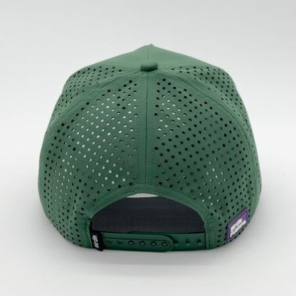 Brown Bear Rope Golf Hat - top-down view showing crown and rope trim