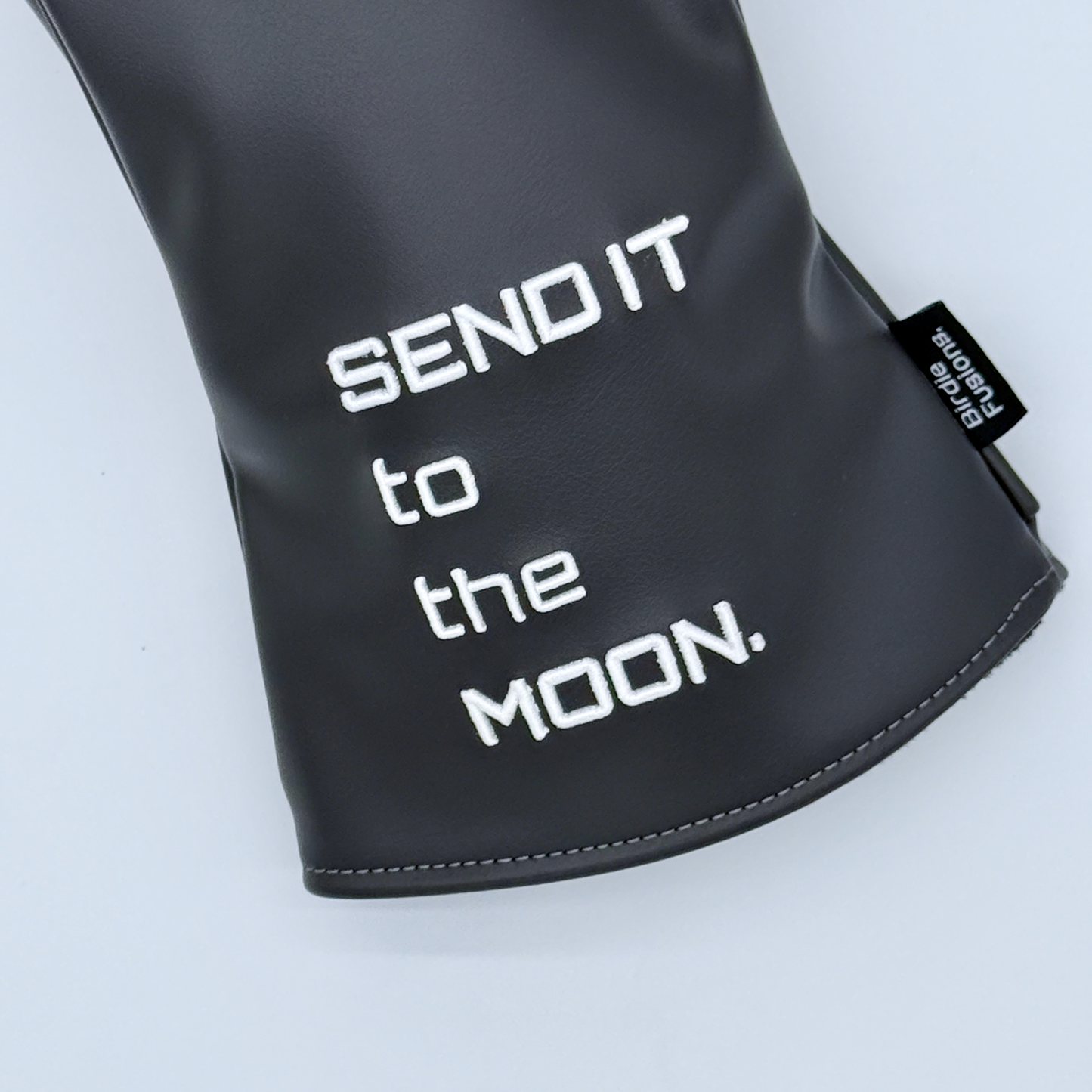 Black Astronaut Driver Headcover, Text