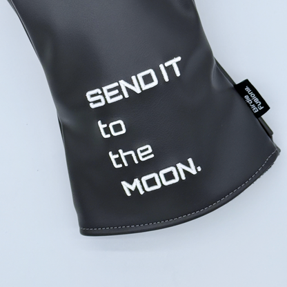Black Astronaut Driver Headcover, Text