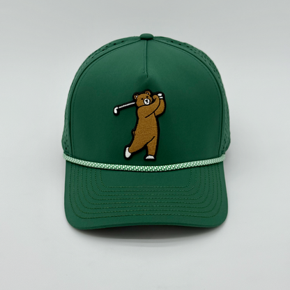 Brown Bear Rope Hat Front