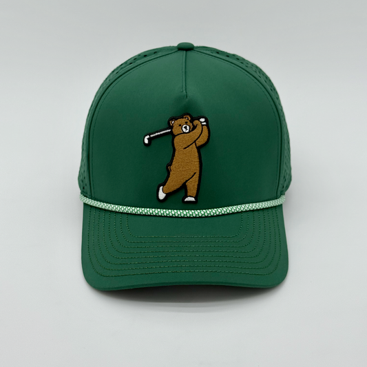 Brown Bear Rope Hat Front