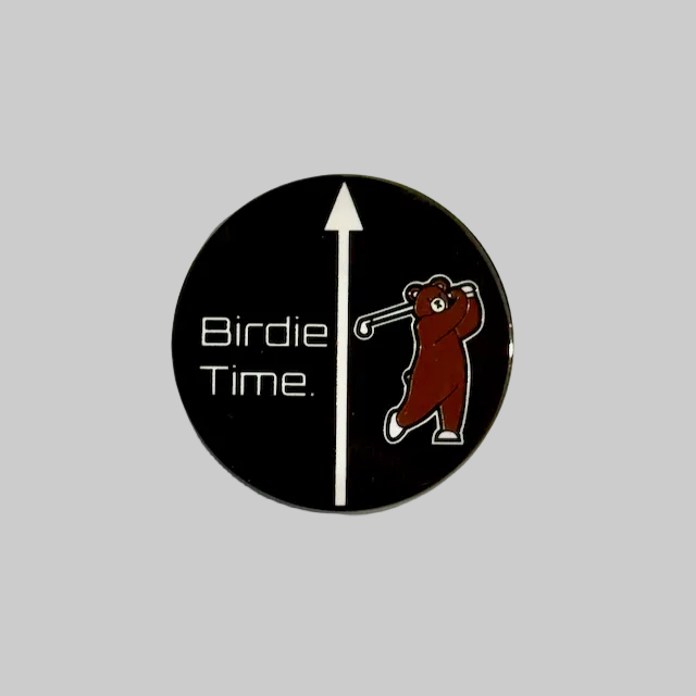 Brown Bear Black Ball Marker, Back