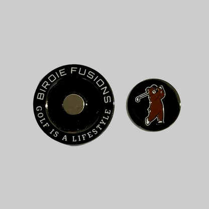 Brown Bear Black Ball Marker, Front + Pop Out Marker