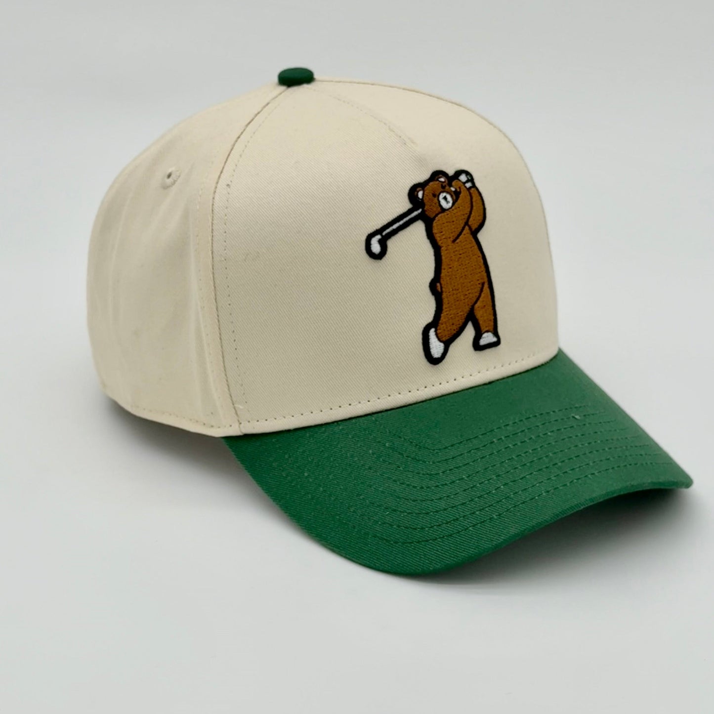 Lifestyle 3D Brown Bear Hat - back view showing adjustable closure