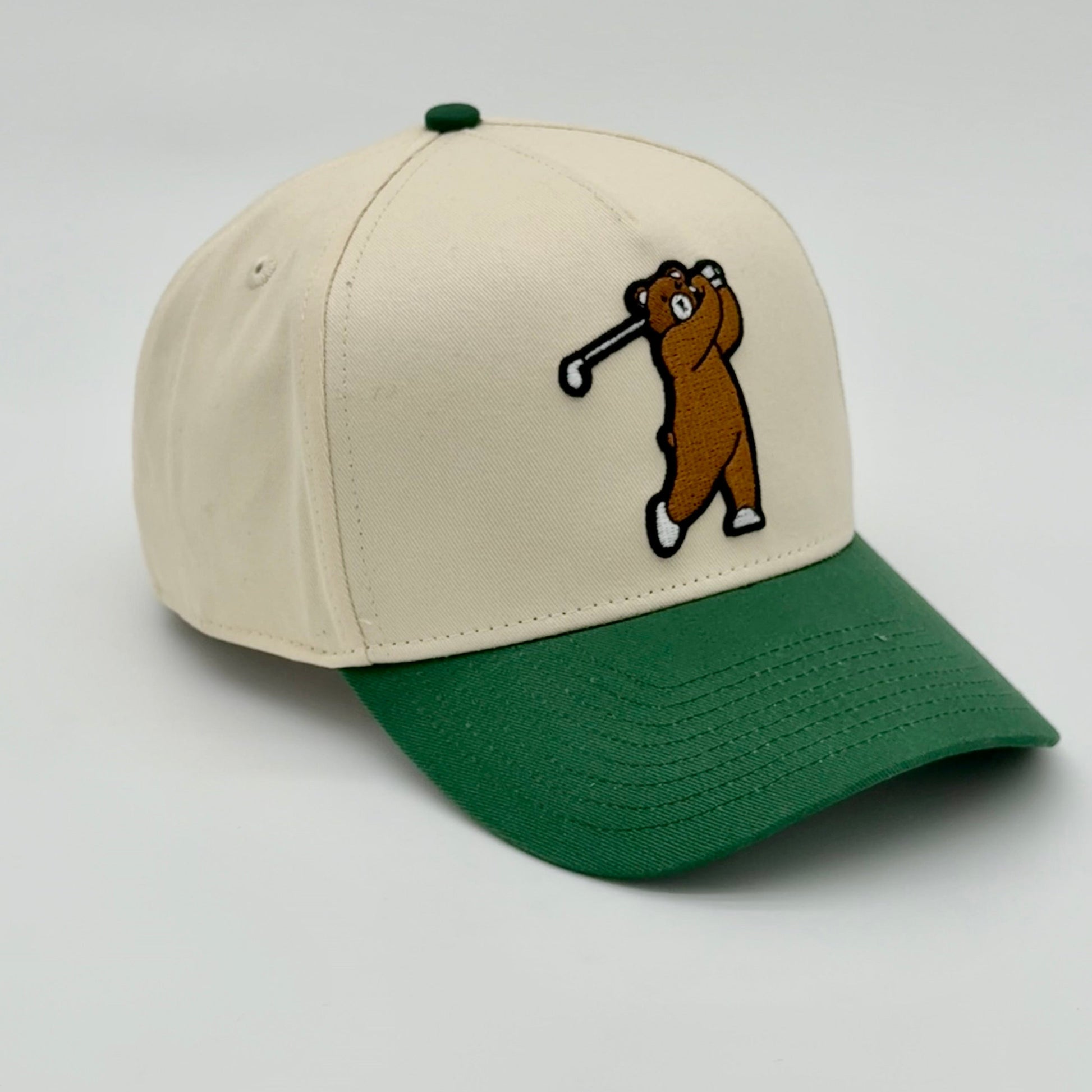 Lifestyle 3D Brown Bear Hat - back view showing adjustable closure