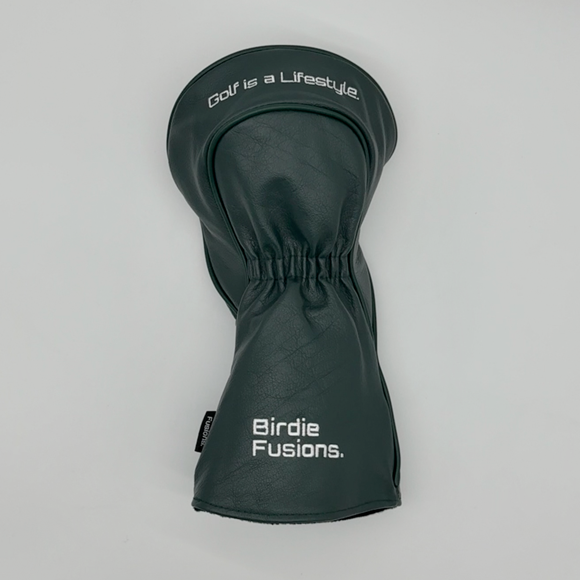 Brown Bear Dark Green Leather Headcover, Back